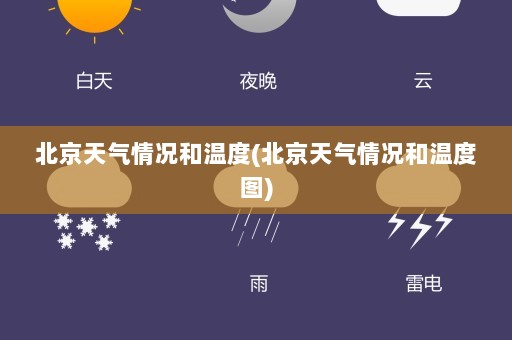 北京天气情况和温度(北京天气情况和温度图)