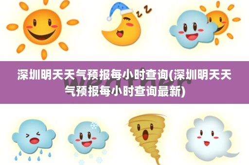 深圳明天天气预报每小时查询(深圳明天天气预报每小时查询最新)