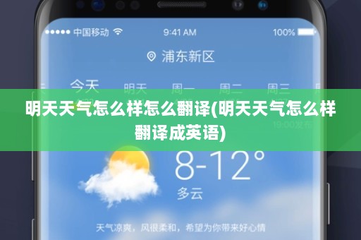 明天天气怎么样怎么翻译(明天天气怎么样翻译成英语)